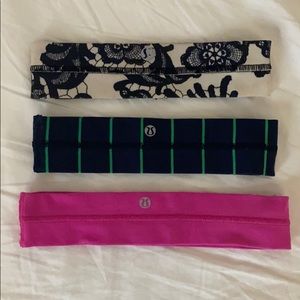 Set of 3 lululemon headbands